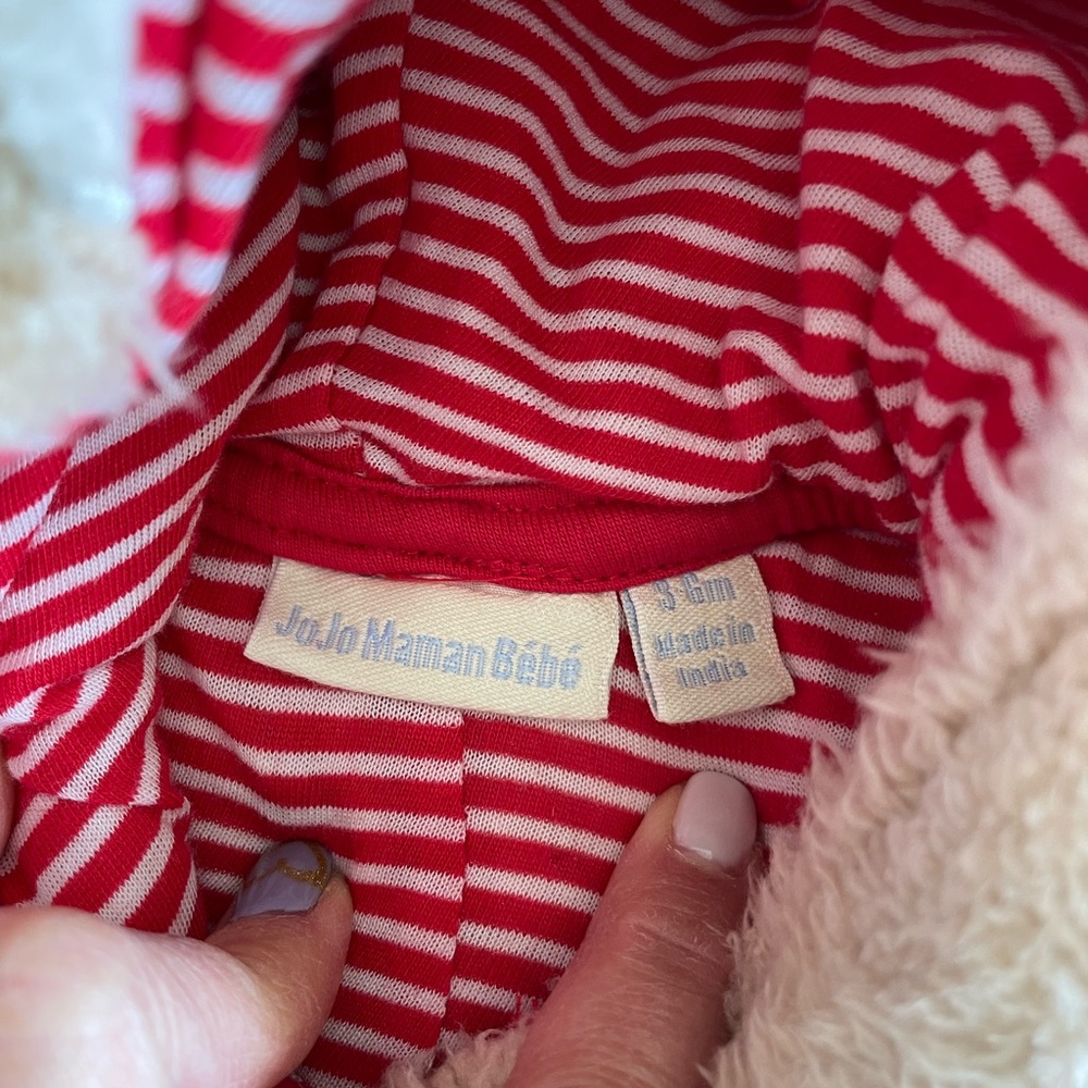 🫶🏻 JoJo Maman Bébé Cute Cozy Reindeer Onesie in Good Condition 🫶🏻 - Picture 3 of 9
